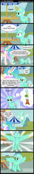 Size: 880x4423 | Tagged: safe, artist:cyberglass, imported from derpibooru, lyra heartstrings, princess celestia, alicorn, pony, unicorn, equestria girls, alicornified, comic, disappointed, humanized, humie, lyracorn, race swap