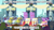 Size: 1280x720 | Tagged: safe, edit, edited screencap, imported from derpibooru, screencap, banner mares, carrot top, cloud kicker, comet tail, crescendo, daisy, doctor whooves, flower wishes, golden harvest, lemon hearts, lyra heartstrings, time turner, twilight sparkle, alicorn, earth pony, pegasus, pony, unicorn, magical mystery cure, clothes, coronation dress, dress, eyes closed, female, grin, male, mare, royal guard, smiling, stallion, the princess bride, twilight sparkle (alicorn)