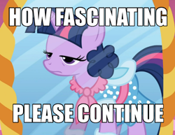 Size: 500x385 | Tagged: safe, edit, edited screencap, imported from derpibooru, screencap, twilight sparkle, pony, friendship is magic, bored, clothes, cropped, dress, fascinating, female, image macro, mirror, solo