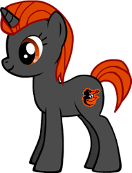 Size: 267x350 | Tagged: safe, imported from derpibooru, oc, oc only, pony, unicorn, baltimare, baltimore orioles, baseball, mlb