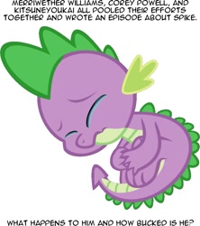 Size: 761x858 | Tagged: safe, imported from derpibooru, spike, meta, spike drama, spikeabuse, text