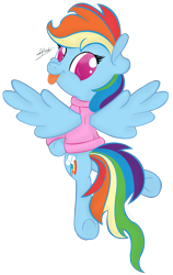 Size: 1239x1964 | Tagged: safe, artist:hamatte, imported from derpibooru, rainbow dash, clothes, sweater