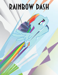 Size: 612x792 | Tagged: safe, artist:samoht-lion, imported from derpibooru, rainbow dash, pegasus, pony, art deco, female, mare, ponified, solo, the rocketeer