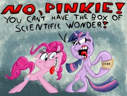 Size: 1600x1200 | Tagged: safe, artist:nocturnalmeteor, imported from derpibooru, pinkie pie, twilight sparkle, science