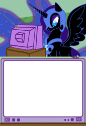 Size: 512x750 | Tagged: safe, imported from derpibooru, nightmare moon, blank, exploitable meme, tv meme