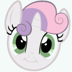 Size: 800x800 | Tagged: safe, imported from derpibooru, sweetie belle, animated, female, seizure warning, simple background, vector, vibrating, white background