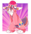 Size: 751x826 | Tagged: safe, artist:cupcakecreature, imported from derpibooru, pinkie pie, abstract background, clothes, costume, footed sleeper, furry, fursuit, kigurumi, pajamas, solo