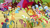 Size: 1280x720 | Tagged: safe, edit, edited screencap, imported from derpibooru, screencap, apple bloom, apple cobbler, apple crumble, apple mint, apple rose, apple split, apple strudel, applejack, auntie applesauce, babs seed, blewgrass, bon bon, braeburn, bushel, carrot top, cherry berry, cloudchaser, dizzy twister, emerald green, fiddlesticks, flounder (character), flounder (g4), golden harvest, granny smith, green gem, half baked apple, hayseed turnip truck, helia, hoss, liberty belle, lucky clover, mr. greenhooves, orange swirl, pitch perfect, red delicious, red june, shoeshine, sweet tooth, earth pony, pegasus, pony, apple family reunion, animation error, apple family member, background pony, banjo, barn, bipedal, harmonica, hat, musical instrument, unnamed character, unnamed pony, violin