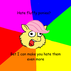 Size: 406x405 | Tagged: safe, artist:santanon, imported from derpibooru, fluffy pony, exploitable meme, fluffy meme, fluffyshy