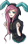 Size: 230x358 | Tagged: safe, artist:chiyoneun, imported from derpibooru, fluttershy, human, bunny ears, clothes, dangerous mission outfit, female, hoodie, humanized, simple background, solo, transparent background