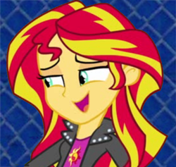 Size: 548x520 | Tagged: safe, imported from derpibooru, sunset shimmer, equestria girls, equestria girls (movie), costanza face, face, female, george costanza, ishygddt, meme, parody, solo