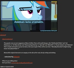 Size: 842x768 | Tagged: safe, imported from derpibooru, pinkie pie, rainbow dash, twilight sparkle, ask, pony confession