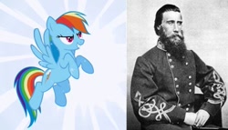 Size: 600x344 | Tagged: safe, imported from derpibooru, rainbow dash, american civil war, civil war, john bell hood