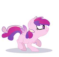 Size: 800x776 | Tagged: safe, artist:lopoddity, deleted from derpibooru, imported from derpibooru, princess cadance, chubby, filly, nose wrinkle, pegasus cadance, raised hoof, raised leg, scrunchy face, simple background, solo, sunshine sunshine, transparent background, vector, younger