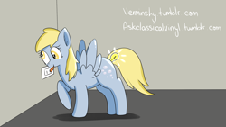 Size: 1920x1080 | Tagged: safe, artist:verminshy, imported from derpibooru, derpy hooves, 30 minute art challenge, female, science, solo