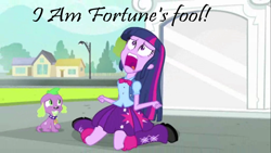 Size: 1366x768 | Tagged: safe, edit, edited screencap, imported from derpibooru, screencap, spike, twilight sparkle, dog, equestria girls, equestria girls (movie), duo, exploitable meme, romeo and juliet, shakespeare, spike the dog, twiscream, william shakespeare