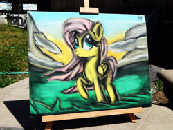 Size: 4608x3456 | Tagged: safe, artist:ostichristian, imported from derpibooru, fluttershy, painting, photo, traditional art