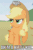 Size: 353x528 | Tagged: safe, edit, edited screencap, imported from derpibooru, screencap, applejack, fall weather friends, animated, applecat, cropped, female, grumpyjack, image macro, prancing, solo, trotting, trotting in place