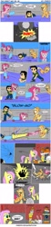 Size: 1015x4530 | Tagged: safe, artist:pheeph, imported from derpibooru, applejack, fluttershy, pinkie pie, human, cannon, comic, crossover, max, max (sam and max), princess daisy, sam, sam (sam and max), sam and max, super mario bros., super mario land, the direct way