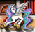 Size: 1200x1100 | Tagged: safe, artist:nalesia, imported from derpibooru, princess celestia, alicorn, pony, bedroom eyes, crown, eyeshadow, feather, female, fireplace, looking at you, mare, pillow, preening, prone, smiling, solo, spread wings