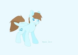 Size: 794x564 | Tagged: safe, artist:kazee-snow-leopard, imported from derpibooru, blue buck, deep blue, pegasus, pony, female, solo