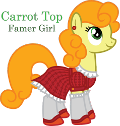 Size: 1961x2064 | Tagged: safe, artist:inkrose98, imported from derpibooru, carrot top, golden harvest, clothes, dress, female, gala dress, socks, solo