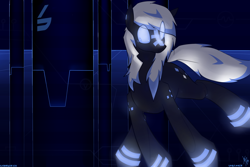 Size: 1800x1200 | Tagged: safe, artist:cymek, imported from derpibooru, artificial intelligence, audiosurf, iso, rhythm game, tron, virtual pony