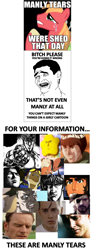 Size: 727x1920 | Tagged: safe, imported from derpibooru, big macintosh, earth pony, pony, big boss, bitch please, crossover, crying, dean winchester, kenshiro, kenshiro kasumi, male, manly tears, meme, might guy, polnareff, red dragon, roy mustang, simon, stallion, vegeta, vulgar