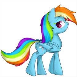 Size: 1050x1050 | Tagged: safe, artist:zokkili, imported from derpibooru, rainbow dash, colored eyelashes, female, solo