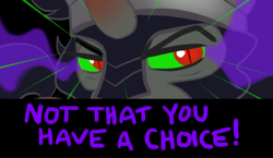 Size: 499x290 | Tagged: artist needed, source needed, useless source url, safe, imported from derpibooru, king sombra, antagonist, crystal empire, dark magic, slave, slit eyes, slit pupils, sombra eyes, stupid sexy sombra