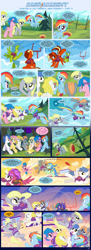 Size: 1155x3168 | Tagged: safe, artist:sorcerushorserus, imported from derpibooru, baby ribbs, brolly, derpy hooves, firefly, fluttershy, rainbow dash, surprise, whitewash, oc, pegasus, pony, comic:dash academy, argie ribbs, comic, female, g1, g1 to g4, g4, male, mare, stallion