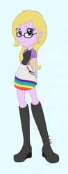 Size: 500x1280 | Tagged: safe, artist:itsuko103, imported from derpibooru, oc, oc only, oc:dazzle brush, equestria girls, boots, clothes, eqg promo pose set, equestria girls-ified, skirt