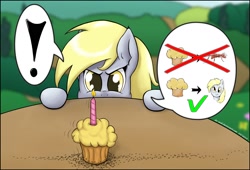 Size: 1756x1194 | Tagged: safe, artist:da-andi, imported from derpibooru, derpy hooves, pegasus, pony, ants, female, mare, muffin, solo