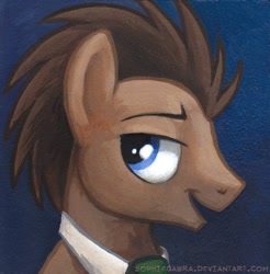 Size: 506x514 | Tagged: safe, artist:kenket, artist:spainfischer, imported from derpibooru, doctor whooves, time turner, male, solo, traditional art