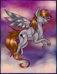 Size: 875x1125 | Tagged: safe, artist:kkskippy, imported from derpibooru, oc, oc only, pegasus, pony, night