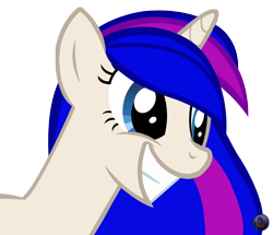 Size: 1158x994 | Tagged: safe, artist:mlpblueray, imported from derpibooru, oc, oc only, pony, unicorn, blueray, smiling