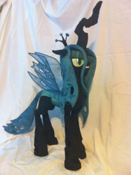 Size: 1280x1714 | Tagged: safe, artist:makeitsew, imported from derpibooru, queen chrysalis, irl, photo, plushie