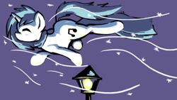 Size: 1280x720 | Tagged: safe, artist:redcladhero, imported from derpibooru, dj pon-3, vinyl scratch, female, snow, snowfall, solo