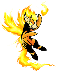 Size: 500x564 | Tagged: safe, artist:kaiserin, artist:kaizerin, imported from derpibooru, pony, champions online, firewing, ponified, solo