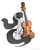 Size: 640x800 | Tagged: safe, artist:inferno988, imported from derpibooru, octavia melody, earth pony, pony, bipedal, cello, female, long tail, mare, musical instrument, simple background, solo, tail, white background