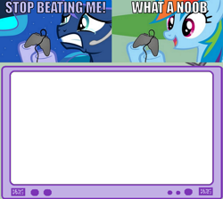 Size: 782x698 | Tagged: safe, imported from derpibooru, princess luna, rainbow dash, gamer luna, exploitable, exploitable meme, gamer meme, gamerdash, template, tv meme