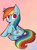 Size: 872x1175 | Tagged: safe, artist:spectrumvoltage, imported from derpibooru, rainbow dash, female, paint tool sai, solo