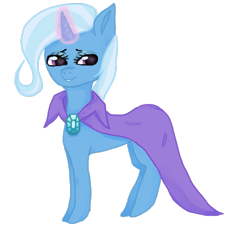 Size: 629x607 | Tagged: safe, artist:d0g-tier, imported from derpibooru, trixie, pony, unicorn, female, mare, smiling, solo