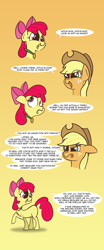 Size: 1054x2522 | Tagged: safe, artist:foxy-noxy, imported from derpibooru, apple bloom, applejack, award, comic