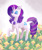 Size: 1812x2161 | Tagged: dead source, safe, artist:twitchykismet, imported from derpibooru, rarity, female, floral necklace, flower, flower necklace, flowerhorse, rarity month, solo