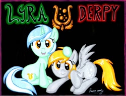 Size: 1400x1072 | Tagged: safe, artist:rammzblood, imported from derpibooru, derpy hooves, pegasus, pony, female, mare, traditional art