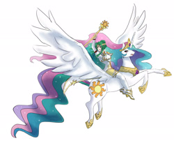 Size: 2185x1795 | Tagged: safe, artist:maplesugarpone, imported from derpibooru, princess celestia, crossover, elincia, fire emblem, nintendo, riding