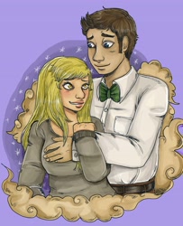 Size: 3000x3694 | Tagged: safe, artist:superlucky13, imported from derpibooru, derpy hooves, doctor whooves, time turner, human, duo, humanized