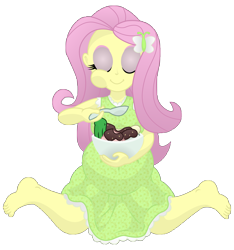 Size: 9000x9600 | Tagged: dead source, safe, artist:xniclord789x, imported from derpibooru, fluttershy, equestria girls, absurd resolution, barefoot, belly, big belly, eating, eyes closed, feet, female, ice cream, pickle, preggoshy, pregnant, simple background, solo, spoon, transparent background