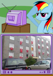 Size: 493x699 | Tagged: safe, imported from derpibooru, exploitable meme, flag, german dash, germany, rainbow dash salutes, turkey (country), tv meme